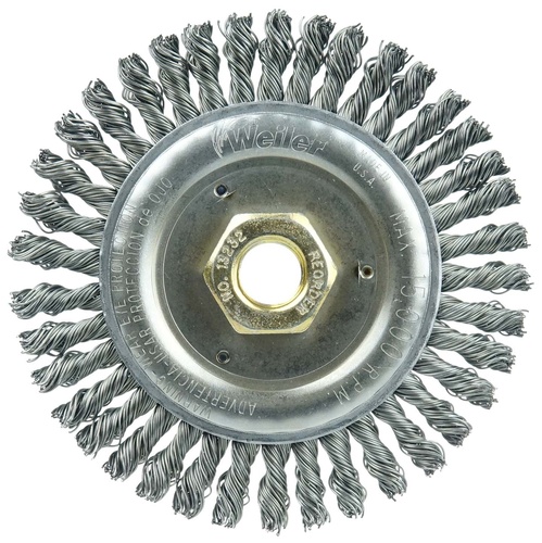 Picture of Weiler Abrasive 4X1/2-3/8 Ah .014 Wire Crimp Wheel Wire Wheel Brush